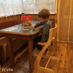 Детский стул из фанеры Усура Древесный