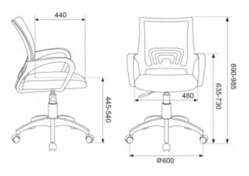 Кресло офисное Бюрократ CH-695NLT Синий