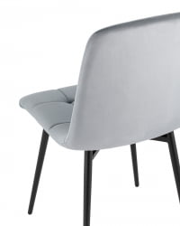 Стул Одди велюр серый 4 шт. комплект