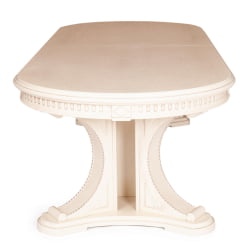 Стол VERSAL овальный бук, мдф, 300 (350/400) х 110 х 78 см, бежевый патина