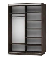 Шкаф-купе двухдверный Экспресс Дуо 1600х2400h Лондон/Венге