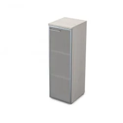 Пенал средний со стеклом правый GLOSS LINE 9НП.017.6 Ivory