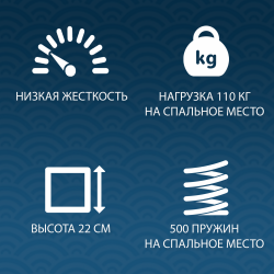 Матрас Бари Black and White 80x190