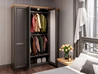 Спальный гарнитур Амели №12 Оникс серый