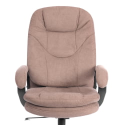 Кресло CОМФОРТ Лукс (22) металБЛ ткань, светло-коричневый, КУБ 03 / COMFORT Lux metalBL KUB