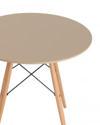 Стол Eames DSW NEW D80 бежевый