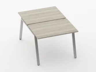 Письменный стол для двоих Deka Л-обр. каркас 73.145.10 Дуб Сантана светлый