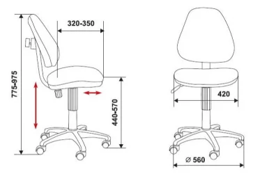 Кресло детское Бюрократ KD-4/cosmos