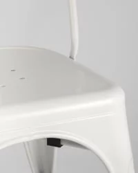 Стул TOLIX с высокой спинкой Белый матовый