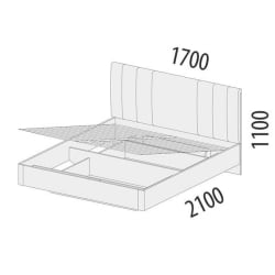 Кровать с ящиком Николь 901.21