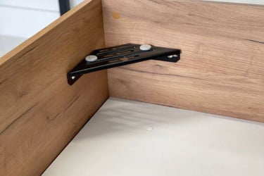 Кровать с основанием Юниор ZO.SMU-02 дуб крафт золотой