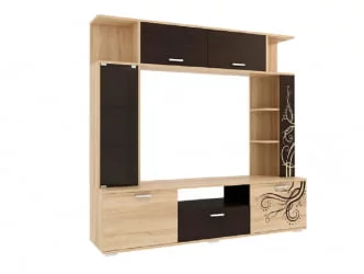 Мини-стенка Ника Дуб Сонома Венге