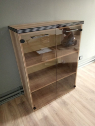 Шкаф со стеклянными дверьми и топом TMC 85.2 (Дуб Каньон)