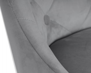 Стул барный DOBRIN JOSEPH BLACK (серый велюр (MJ9-75))