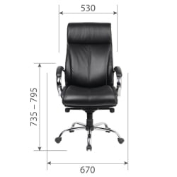 Кресло руководителя CHAIRMAN CH423 экокожа Коричневый