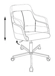 Кресло для оператора Бюрократ CH-380M Стальное небо 38-405