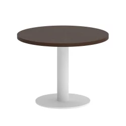 Стол журнальный круглый HOME OFFICE VR.SP-5-60.1G Венге Цаво/Белый металл