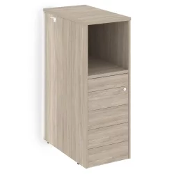 Тумба с подсветкой 5 ящиков ТИП-ОН завершающая, правая ОНИКС О.Р-ТВ-5ТИП.С(Р) Дуб Аттик / TIP-ON ONIX O.R-TV-5TIP.S(R)