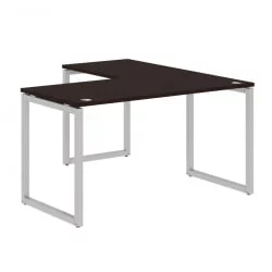Угловой компьютерный стол XTEN-Q XQCT 1415 L Легно темный Алюминий