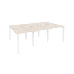 Рабочая станция на П-образном м/к ОНИКС О.МП-Д.РС-6.0.7 Денвер Светлый/Белый / ONIX O.MP-D.RS-6.0.7