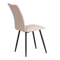 Дизайнерский стул La Rousse NEW, велюр, бежевый/черный, 7, 45x55x93 см