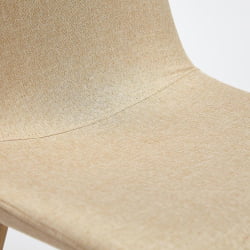 Стул BREEZE (mod. 4724) металл/ткань, 44х48х87см, бежевый/натуральное дерево