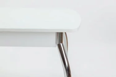 Обеденный стол Чикаго СТ (6191) белый,стекло белое