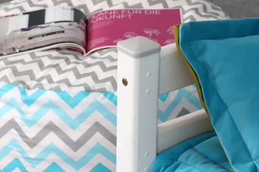 Детская кровать 190 80 Адель Белый полупрозрачный