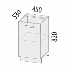 Напольный шкаф (лев/прав) Бруклин 101.72