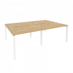 Рабочая станция на П-образном м/к ONIX O.MP-D.RS-4.2.8 Тиквуд Светлый/Белый