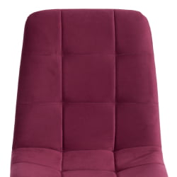 Стул CHILLY MAX Велюр/металл , 45 х 54 х 90 см , темная фуксия/белый