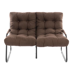 Диван прямой Ergo/Эрго рогожка, коричневый, 3М7-147