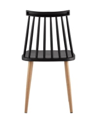 Стул Морган пластиковый черный 4 шт