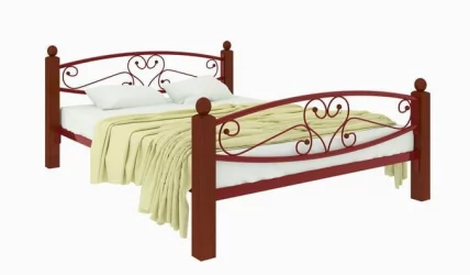 Кровать Каролина Lux plus 1200х2000 Красная