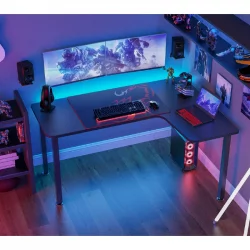 Стол геймерский угловой EUREKA ERK-CD-L01R-60B Black