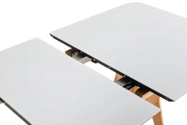 Стол раскл. Нарвик Glass 120-150 Automatic Natur/Light matte glass