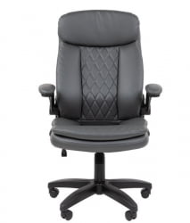 Кресло офисное CHAIRMAN 533 экокожа Серый