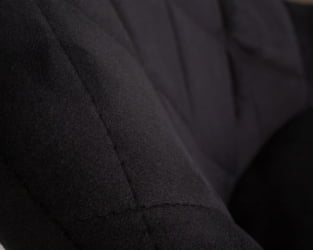 Стул барный ДОБРИН ЛОГАН БЛАCК (черный велюр (МДЖ9-101)) 2 шт / DOBRIN LOGAN BLACK (MJ9-101))