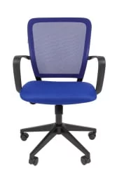 Кресло для оператора Чаирман 698 блаcк ТВ Синее / Chairman black TW