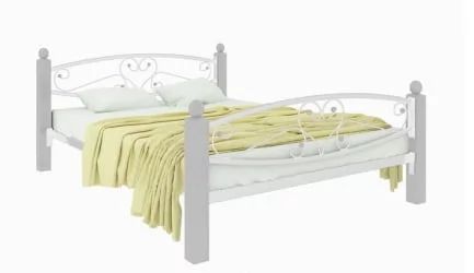 Кровать Каролина Lux plus 1600х1900 Белая