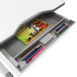 Комплект парта и стул с чехлом RIFFORMA SET-10 Белый Голубой