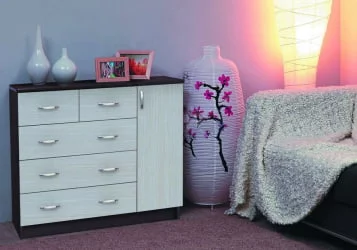 Комод в гостиную №2 дуб венге + дуб белфорд