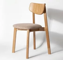 Стул с мягким сиденьем Вега Graphite кашемир Орех