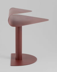 Журнальный столик Cornea металл бордовый