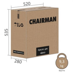 Детское кресло CHAIRMAN CХ106 с подножкой, ткань/сетка, серый / CH106