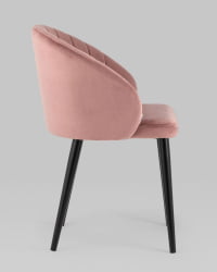 Стул с подлокотниками Брюссель велюр Пыльно-розовый