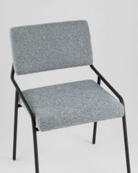 Стул Теллинг шенилл серо-синий