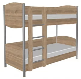 Кровать двухъярусная КР-123 СН Дуб сонома