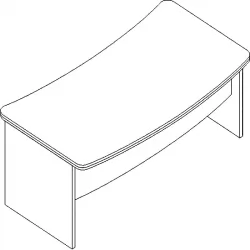 Стол для руководителя Л.Р-20 Орех