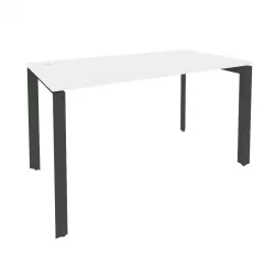 Стол рабочий на П-образном м/к ONIX O.MP-SP-3.7 Белый Бриллиант/Антрацит